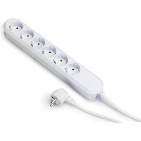 Bachmann Smart 6x230V 5M Kabel Met RA Stekker Wit - 381.249K - E3MK9