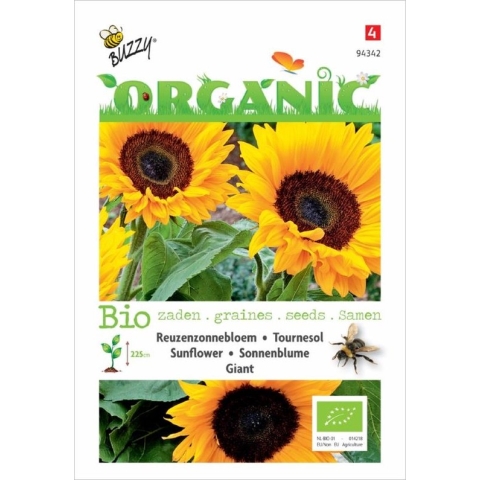 Buzzy® Organic Zonnebloem giganteus (BIO)