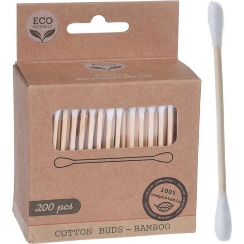 Luxe Oorstokjes Bamboe - 200 stuks