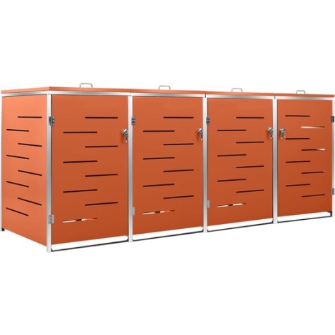 vidaXL-Containerberging-vierdubbel-276,5x77,5x112,5-cm-roestvrij-staal
