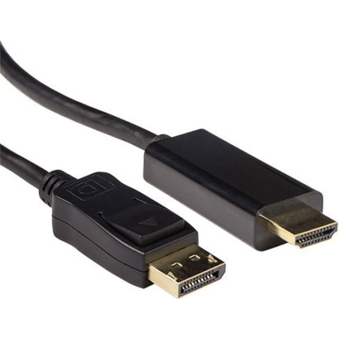 ACT Verloopkabel DisplayPort male naar HDMI-A male 0,50 m AK3987