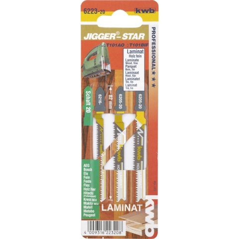 KWB Decoupeerzaagblad - Star 3-delig Laminaat 6223-20