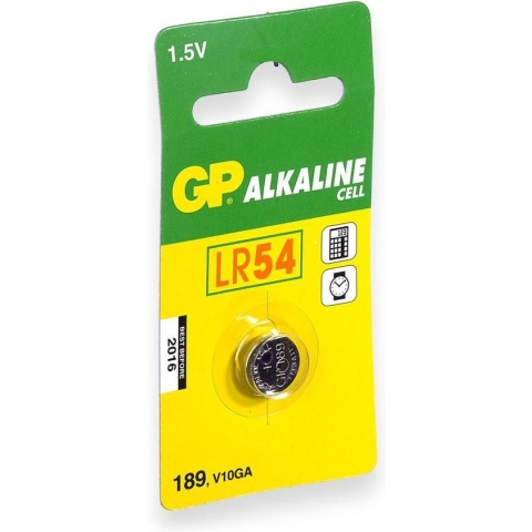 GP LR54 Knoopcel Alkaline Batterij