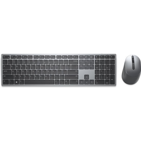 Keyboard and Mouse Dell 580-AJQJ Black Grey Titanium QWERTY Qwerty US
