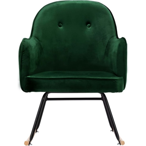 vidaXL-Schommelstoel-fluweel-donkergroen