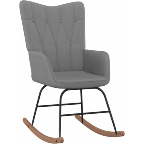 vidaXL-Schommelstoel-stof-donkergrijs