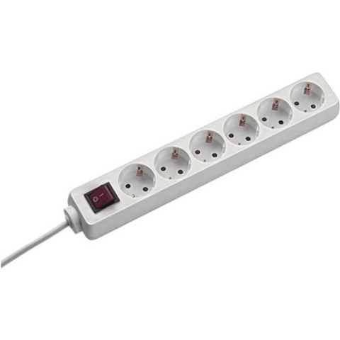 Bachmann 381.144S Stekkerdoos met schakelaar Zwart Randaarde stekker 1 stuk(s)