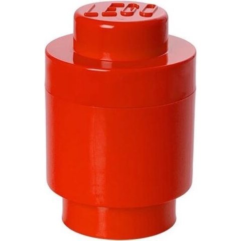 Lego - Opbergbox Brick 1 Rond - Polypropyleen - Rood