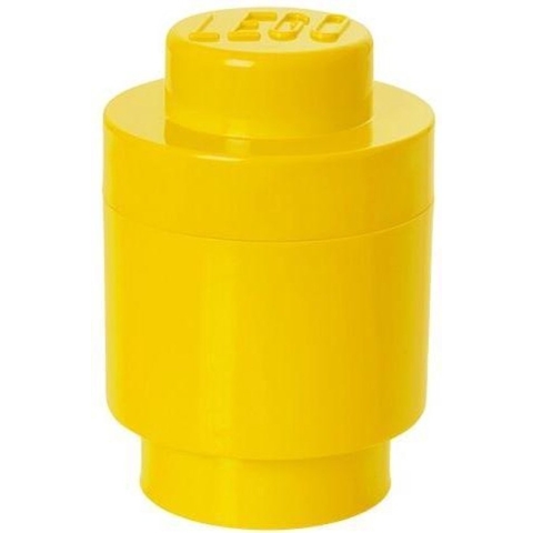 Opbergbox Brick 1 Rond, Geel - LEGO