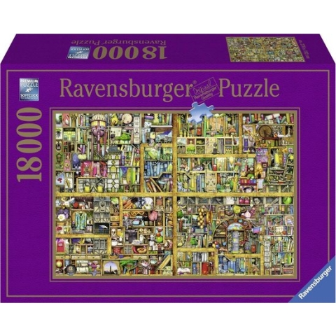 Ravensburger puzzel Colin Thompson Magical bookcase - Legpuzzel - 18000 stukjes