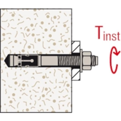 Fischer doorsteekanker FAZ II m10 x 73mm dikte 30mm