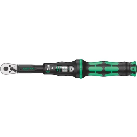 Wera 05075605001 Click-Torque A 6 Draaimomentsleutel met omschakelratel - 2,5-25Nm - 1/4"