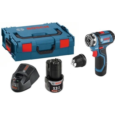 Bosch Professional GSR 12V-15 FC Accuboormachine - 12 V - Met 2x 2,0 Ah accu's