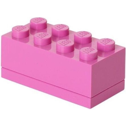 LEGO - Mini Box 8 Lunchbox - 4,6x9,2x4,3 cm - Roze