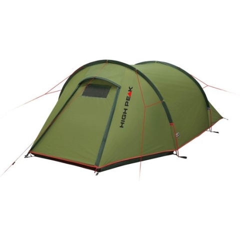 High Peak lichtgewicht tunneltent Kite 2 LW, trekking tent 2 personen, 2,56 kg, aluminium stokken, 3000 mm waterdicht, extra lang 230 cm