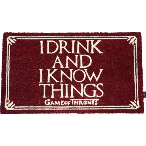 Game of Thrones Deurmat I Drink And I Know Things 43 x 72 cm