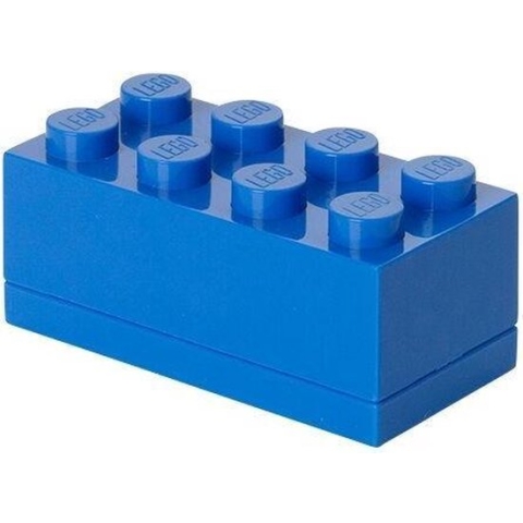 LEGO - Mini Box 8 Lunchbox - 4,6x9,2x4,3 cm - Blauw