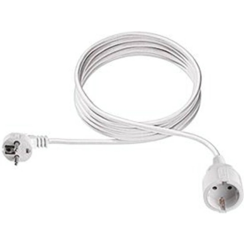 Bachmann 341.202S Stroom Verlengkabel 16 A Wit 5.00 m