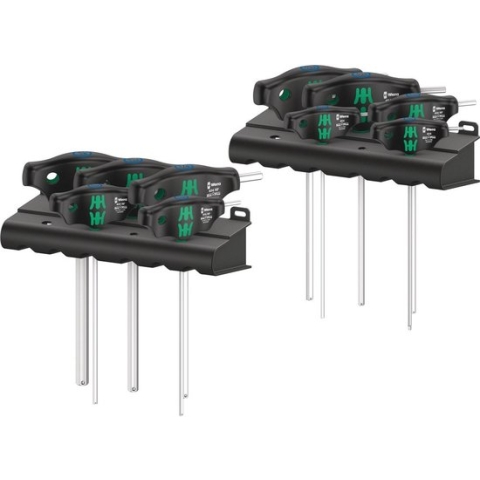 Wera 05023451001 454/10 HF Imperial 1 Hex-Plus T-greep Schroevendraaierset - 1/4''