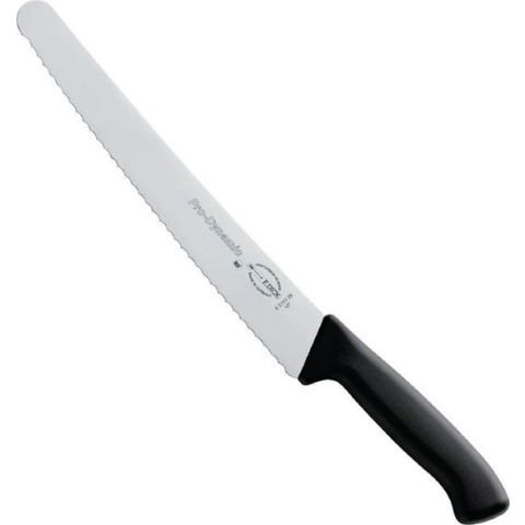 Dick Pro Dynamic HACCP gekarteld bakkersmes zwart 25.5cm