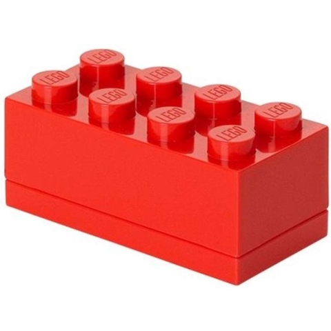 LEGO - Mini Box 8 Lunchbox - 4,6x9,2x4,3 cm - Rood
