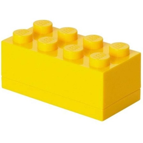 LEGO - Mini Box 8 Lunchbox - 4,6x9,2x4,3 cm - Geel