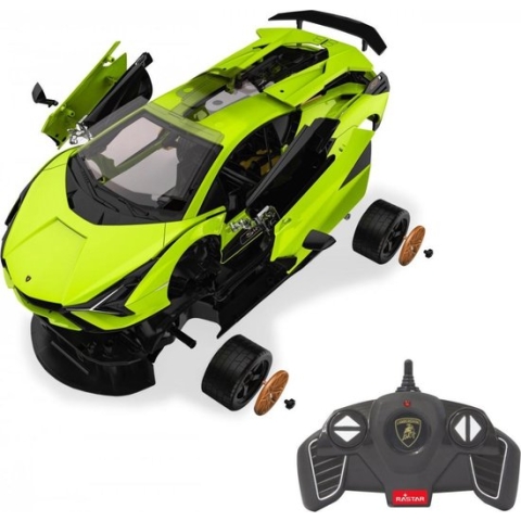 Rastar - Lamborghini Sián (Groen) - 1:18 - R/C Assembly model kit
