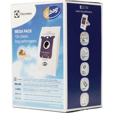 Electrolux E201M - Stofzuigerzakken - 12 stuks