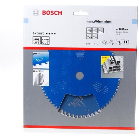 BOSCH 2608644094 Cirkelzaagblad Expert Aluminium 160x20 - 52 tanden