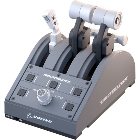 Thrustmaster TCA Quadrant Boeing Edition - Thottle met Officiële Boeing licentie - voor Xbox Series X|S / Xbox One / PC - replica van throttle-quadrant - kleppen, luchtrem, verwisselbare hendels - autopilot-functie - replica Boeing Dreamliner