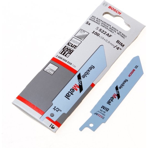 Bosch - Reciprozaagblad S 522 EF Flexible for Metal - 5 stuks