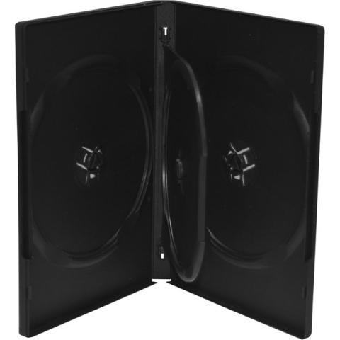 MediaRange | DVD Videobox | 14mm | 4 Disc | Zwart | 50 Stuks