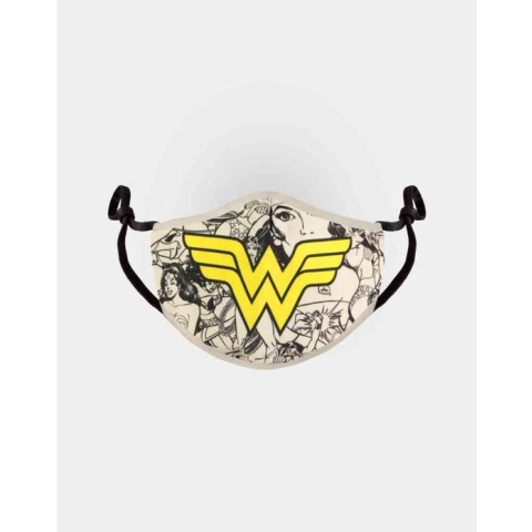 DC Comics Wonder Woman Masker Logo Creme/Geel