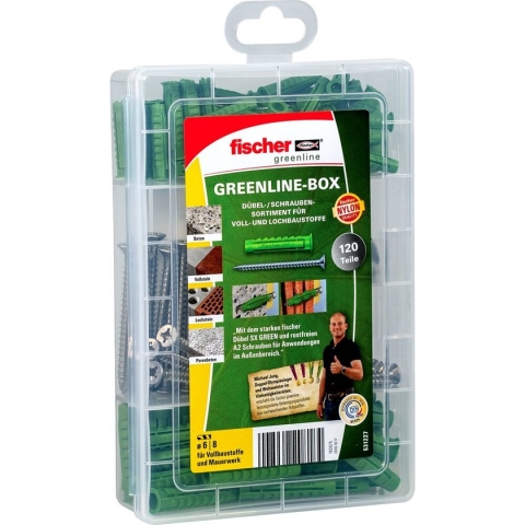 Fischer Meister-Box Green Sx Met Rvs Schroeven 80 Stuks