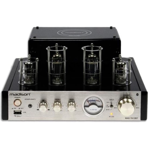 MAD-TA10BT buizenversterker 2 x 25W RMS Bluetooth USB Line
