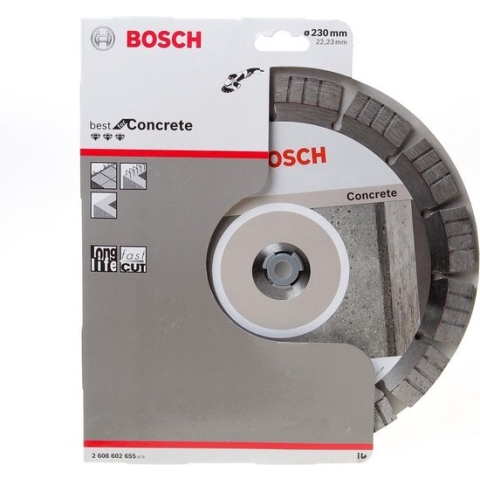 Bosch - Diamantdoorslijpschijf Best for Concrete 230 x 22,23 x 2,4 x 15 mm