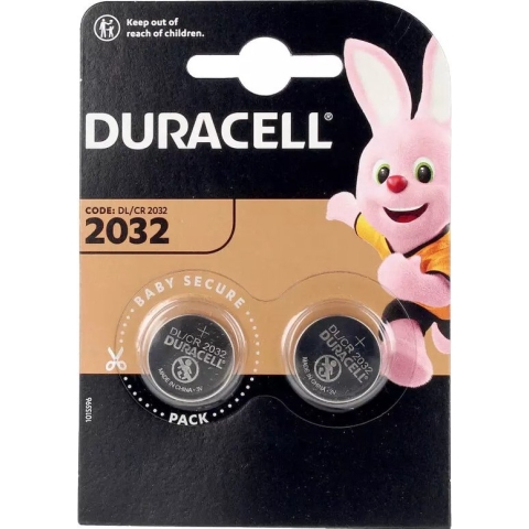 Duracell CR2032 Knoopcel Batterijen - 2 stuks