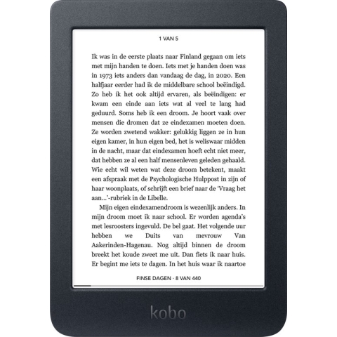 Kobo Nia - E-reader - 6 inch - 8GB - Zwart