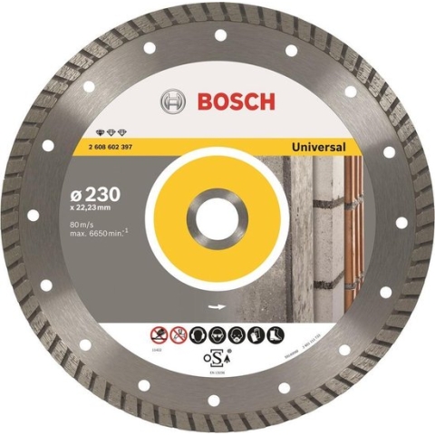 Bosch - Diamantdoorslijpschijf Standard for Universal Turbo 125 x 22,23 x 2 x 10 mm
