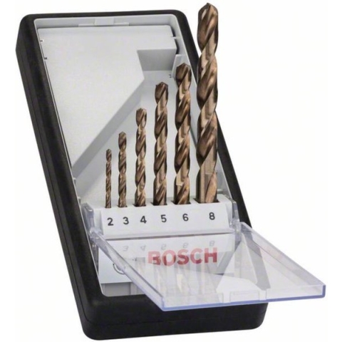 Bosch - 6-delige Robust Line metaalborenset HSS-Co 2; 3; 4; 5; 6; 8 mm