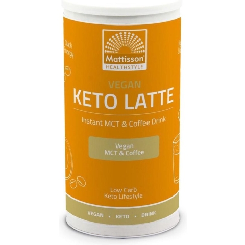 Mattisson - Vegan Keto Latte - Instant MCT & Coffee drink - 200 g
