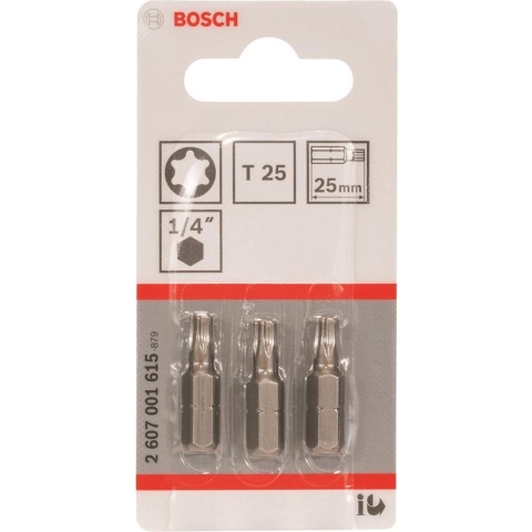 Bosch Bit extra-hard T25, 25 mm - 3 stuks