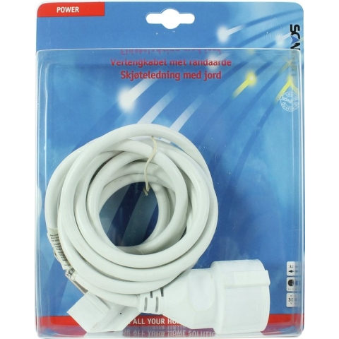 Scanpart verlengsnoer 3 meter - Verlengkabel - Met randaarde