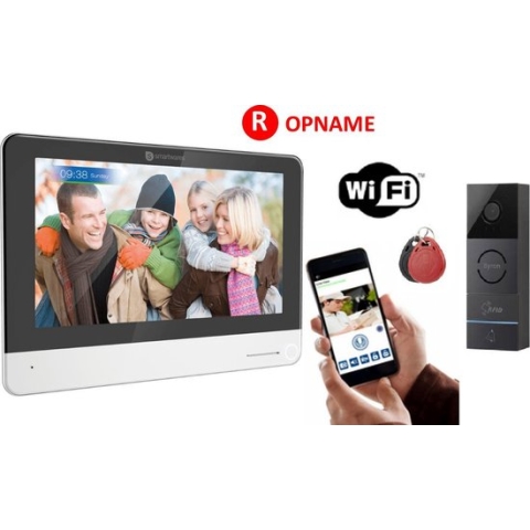 Byron DIC-23312 Bedrade Wi-FI deurbel – Met gratis app – 7 inch touchscreen