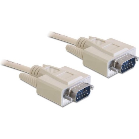 Premium seriële RS232 kabel 9-pins SUB-D (m) - 9-pins SUB-D (m) / gegoten connectoren - 1 meter