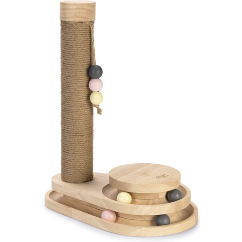 Designed by Lotte Inez - Krabpaal - Hout - Bruin - 38x24,5x47,5 cm