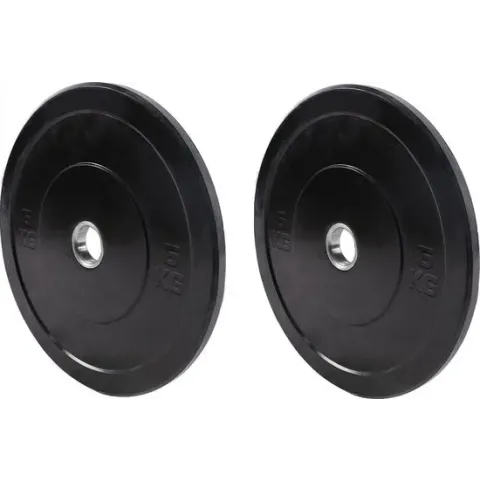 5 KG (set van 2 stuks) - Olympische Halterschijven / Halterschijf / Bumper Plate - 50 mm - Crossfit / Krachttraining - 5KG / 50mm