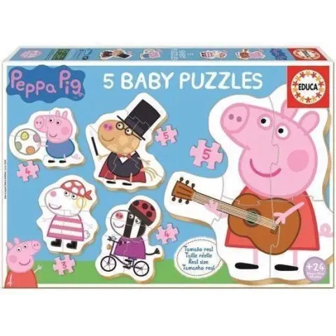 5-Puzzle Set Peppa Pig Educa
