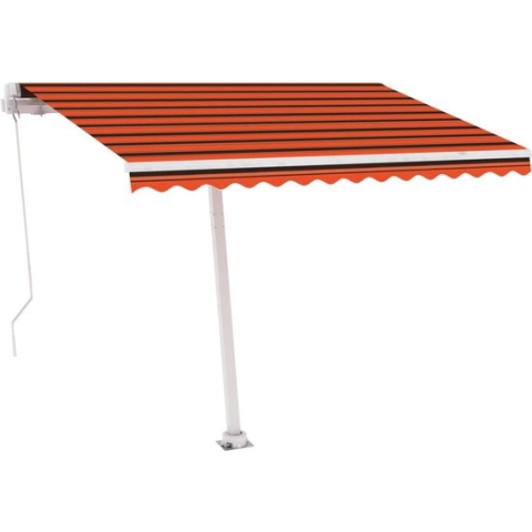 vidaXL-Luifel-vrijstaand-handmatig-uittrekbaar-300x250-cm-oranje-bruin