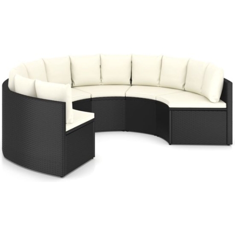 vidaXL-6-delige-Loungeset-met-kussens-poly-rattan-zwart